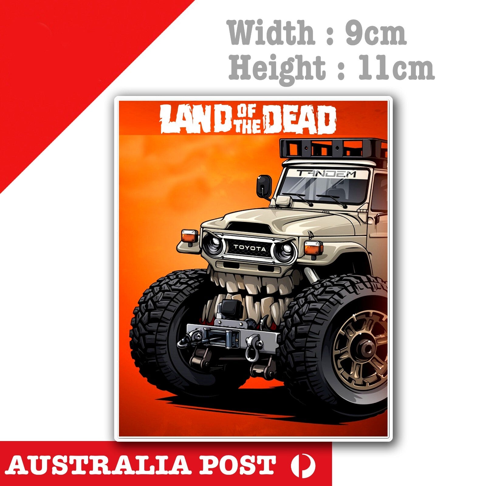 Toyota Land Cruiser Monster. - Land of the Dead  Laptop , Car  Decal Sticker 
