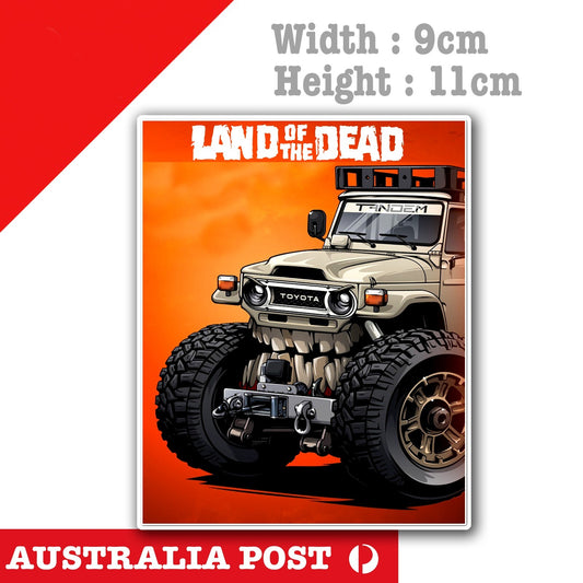 Toyota Land Cruiser Monster. - Land of the Dead  Laptop , Car  Decal Sticker 