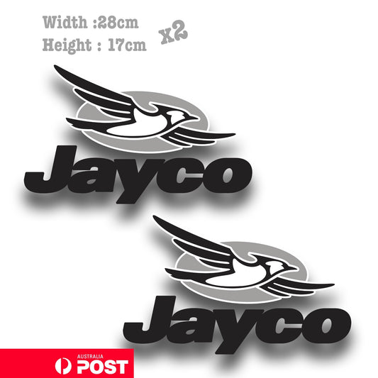 Jayco Caravan Gray Logo RV, Caravan  Decal Sticker