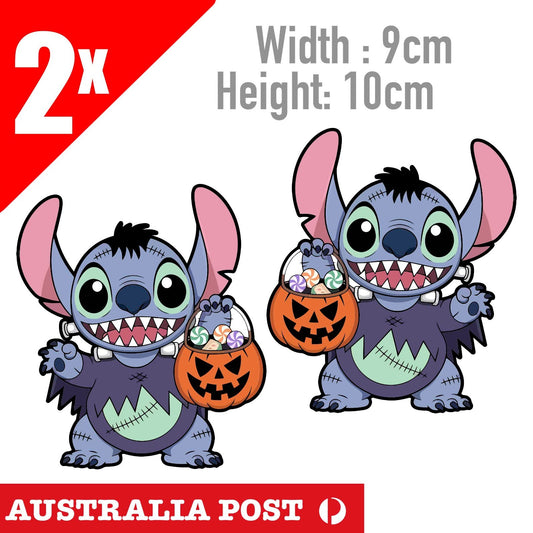 STITCH Frankenstein Vinyl Decal Sticker Car Window Laptop Lilo Disney  Halloween