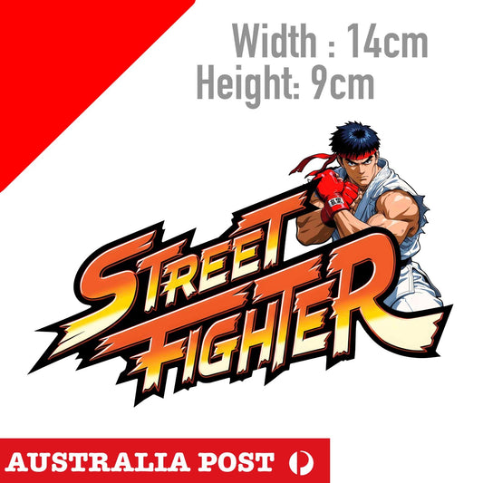 Street Fighter - Street Fighter Alpha Ryu , Street Fighter Game Logo  Sticker