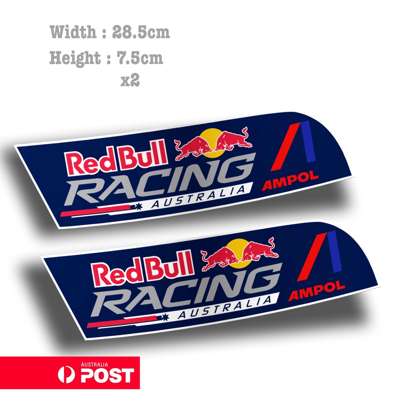 Red Bull Racing Australia AMPOL Logo Large Sticker – Astro Stickers