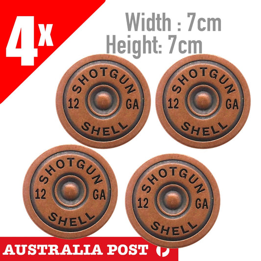 12 GUAGE SHOTGUN SHELL BULLET  WINCHESTER REMINGTON 4x Stickers