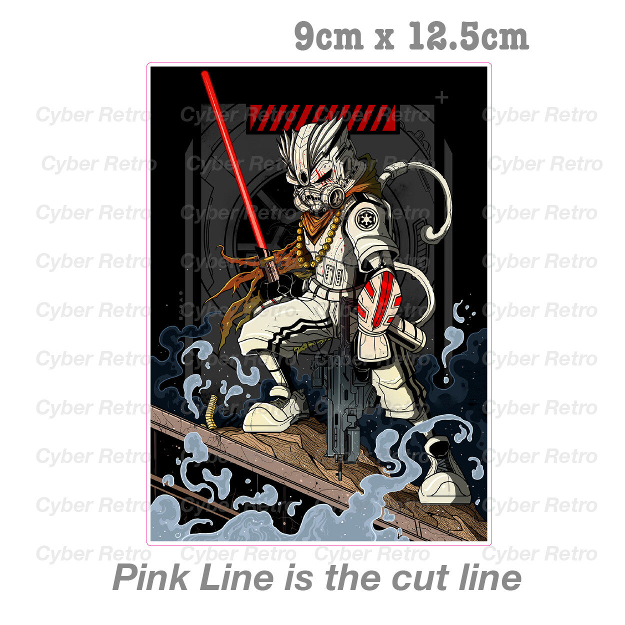 Robo Storm Trooper JDM  Laptop , Car  Vinyl  Sticker 