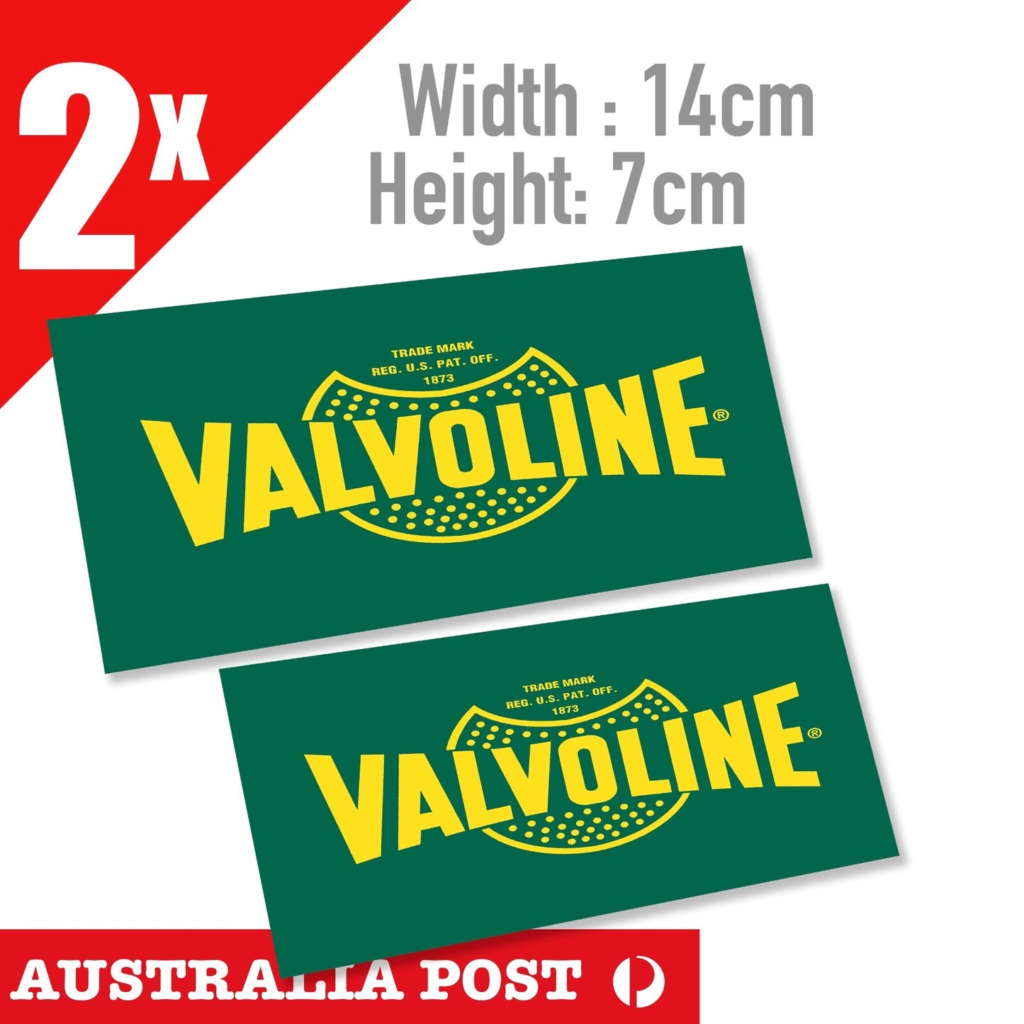 VALVOLINE Vintage Logo Stickers