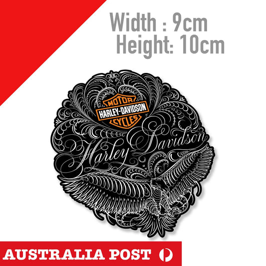 Open Wing Eagle Logo Motorcycle, Harley Davidson ,Helmet, Fuel Tank Sticker
