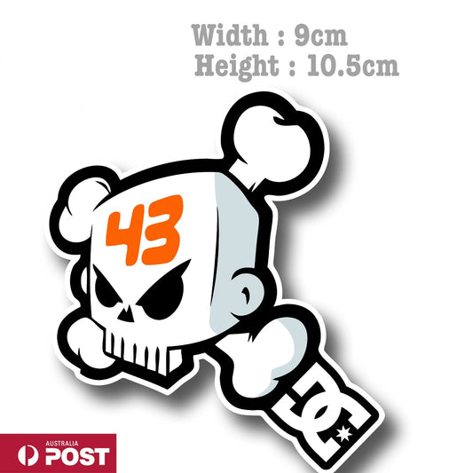 Ken Block 43 Ken Block Skull Logo  JDM DRIFT RIP Sticker