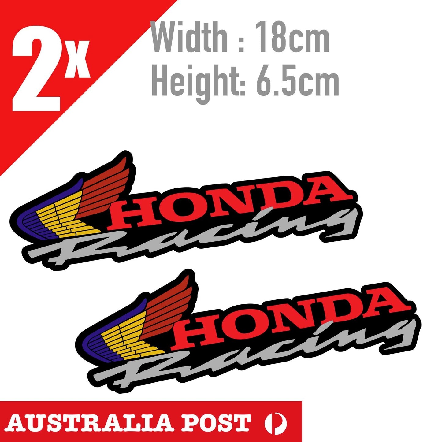 HONDA RACING Banner Motorcycle  Sticker