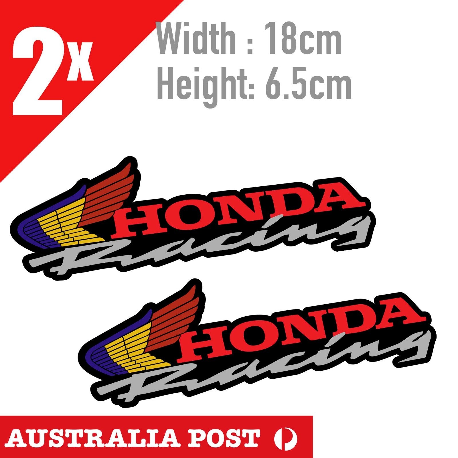 HONDA RACING Banner Motorcycle  Sticker