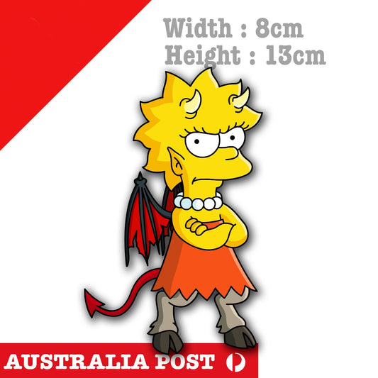 Lisa Simpson as Lucifer Funny SIMPSONS Cartoon Sticker