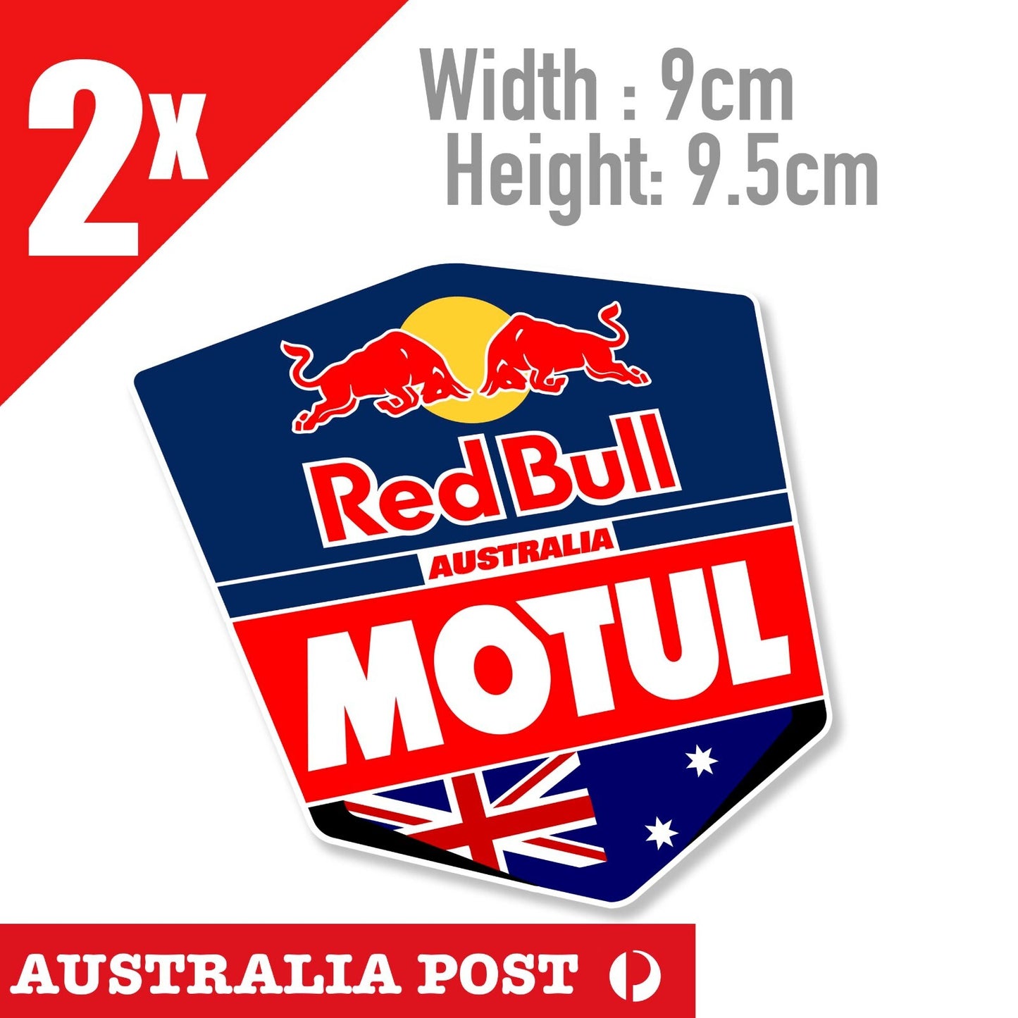 MOTUL , Red BULL AMPOL Racing Badge  Stickers