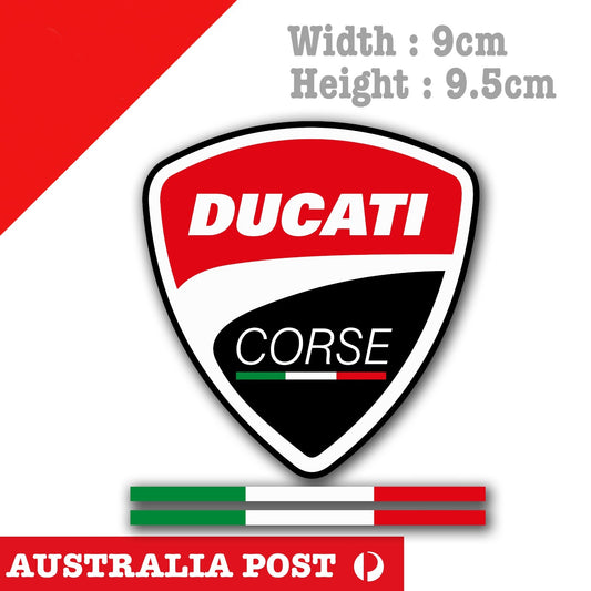DUCATI Corse Logo Laptop , Car  Decal Sticker 