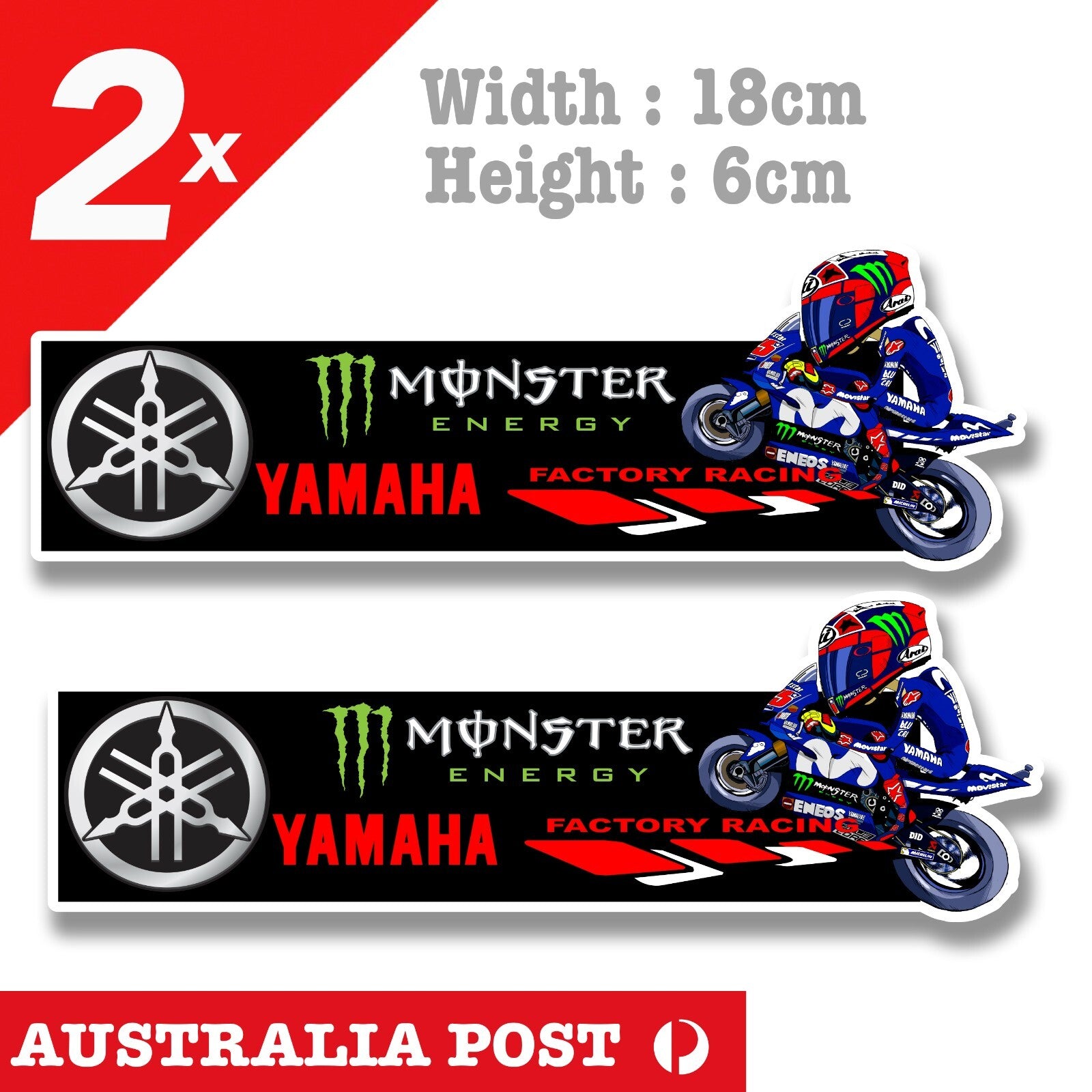 Monster Energy Drink YAMAHA Factory Racing, MotoGP Racing Stickers