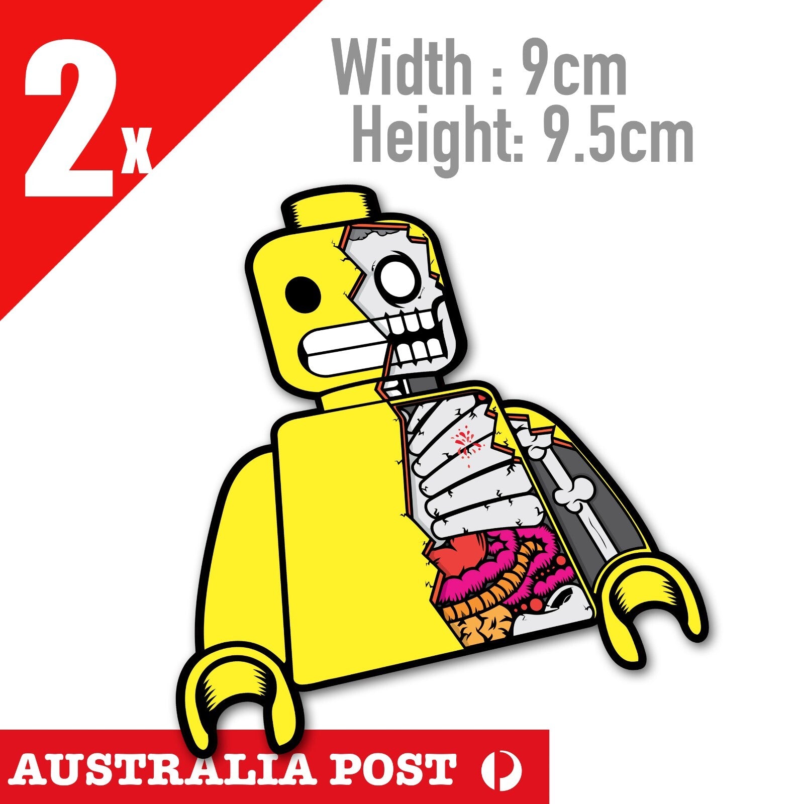 Lego  Figure Monster Funny  Decal Sticker