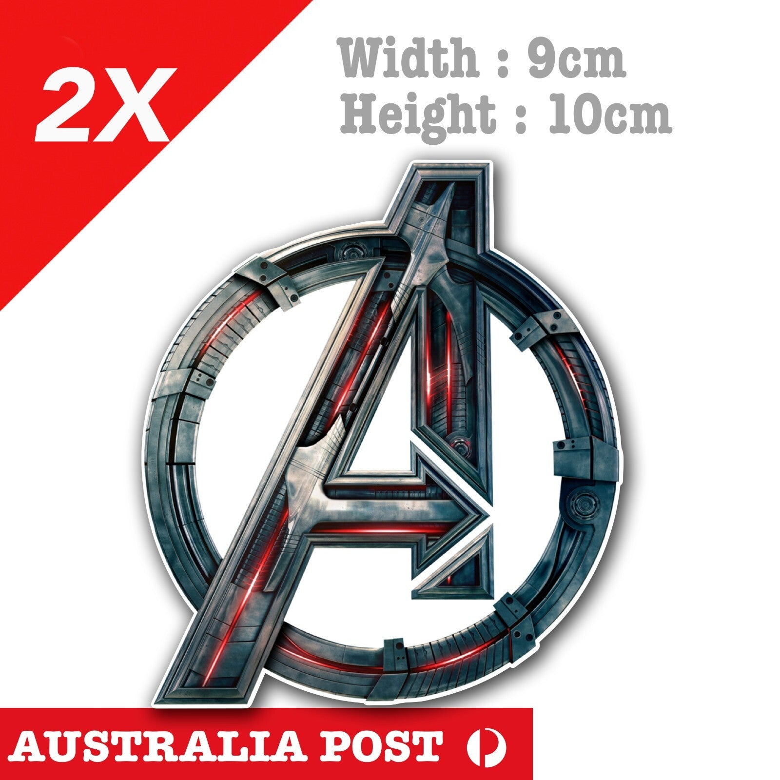 Marvel AVENGER Logo Black , IRON MAN, Captain America, Black Panther Stickers