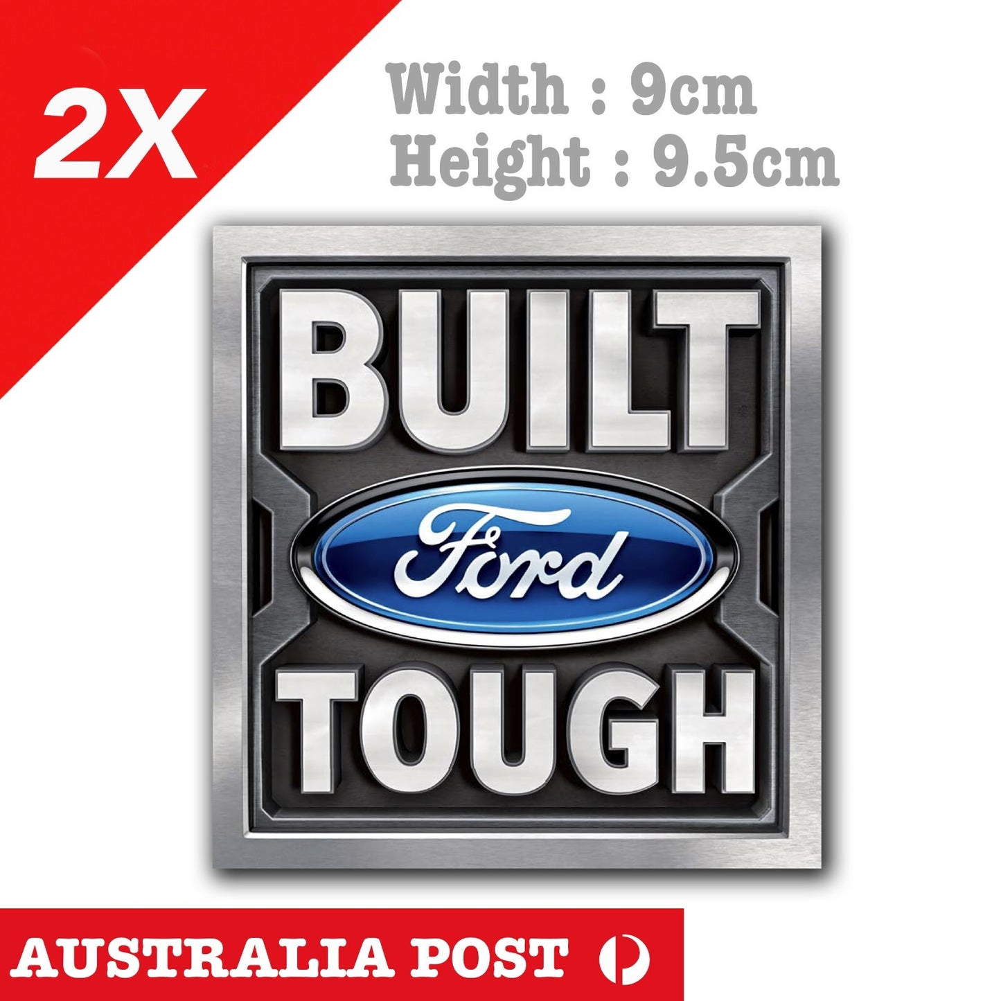 FORD Logo BULT TOUGH Logo, Ford Logo x2 Stickers