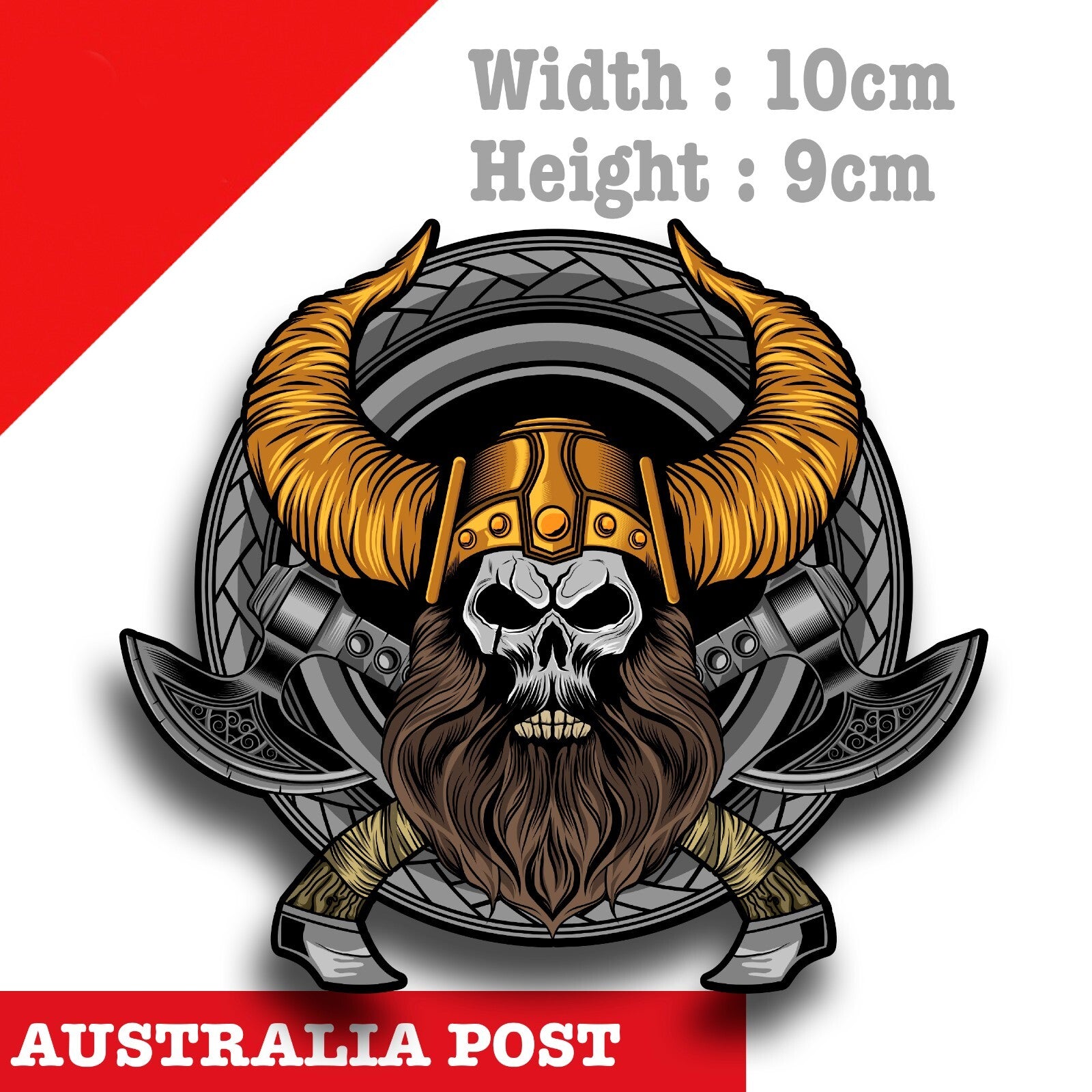 SKULL Head Vikings ,4 x 4 Off Road, 4WD, Laptop , Car  Decal Sticker