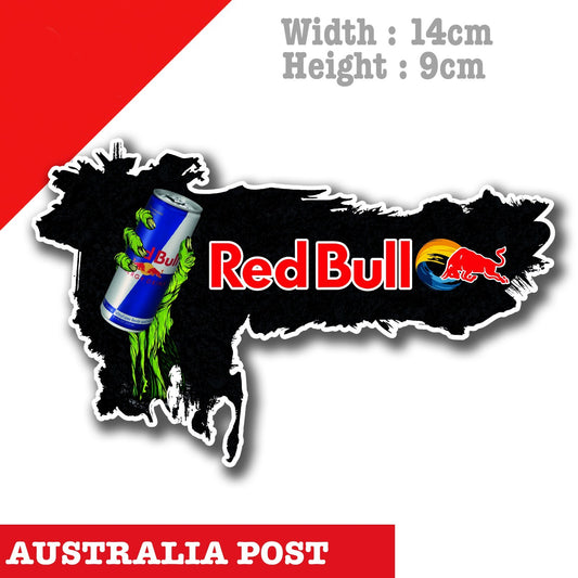 RED BULL Energy Drink  Logo - Zombie Hand   Laptop , Car  Vinyl  Sticker