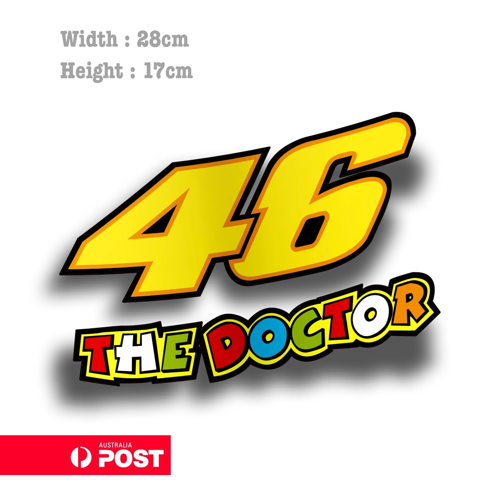 The Doctor 46 - Valentino Rossi's VR46  Motorcycle Decal Sticker 