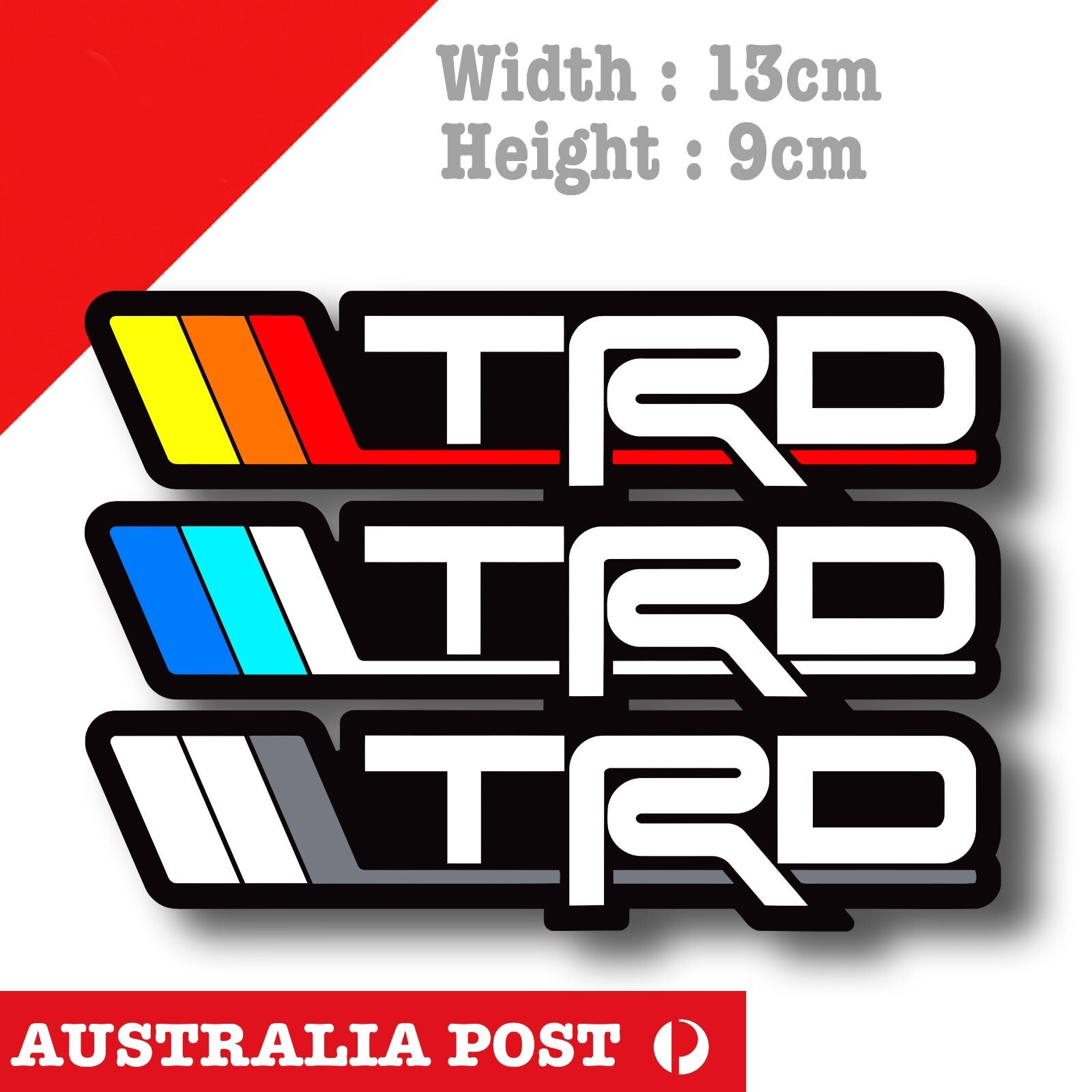 TOYOTA TRD Vintage Logo, 4WD, 4X4, Hilux, Off Road Sticker
