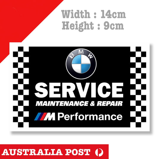 BMW Service Station Sign Logo Sticker ,M PERFORMANCE BMW Car Sticker