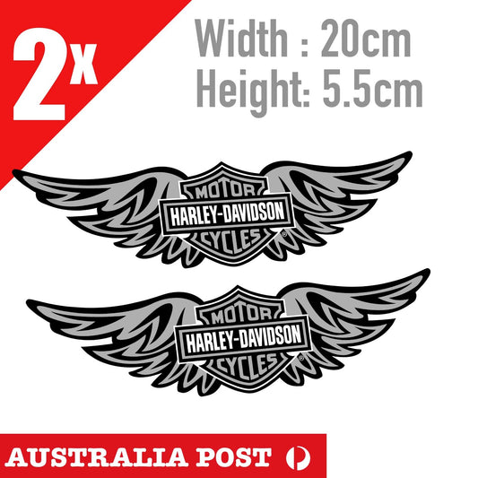 HARLEY Davidson Logo Wing Motorcycle, Helmet, Fuel Tank Logo Sticker