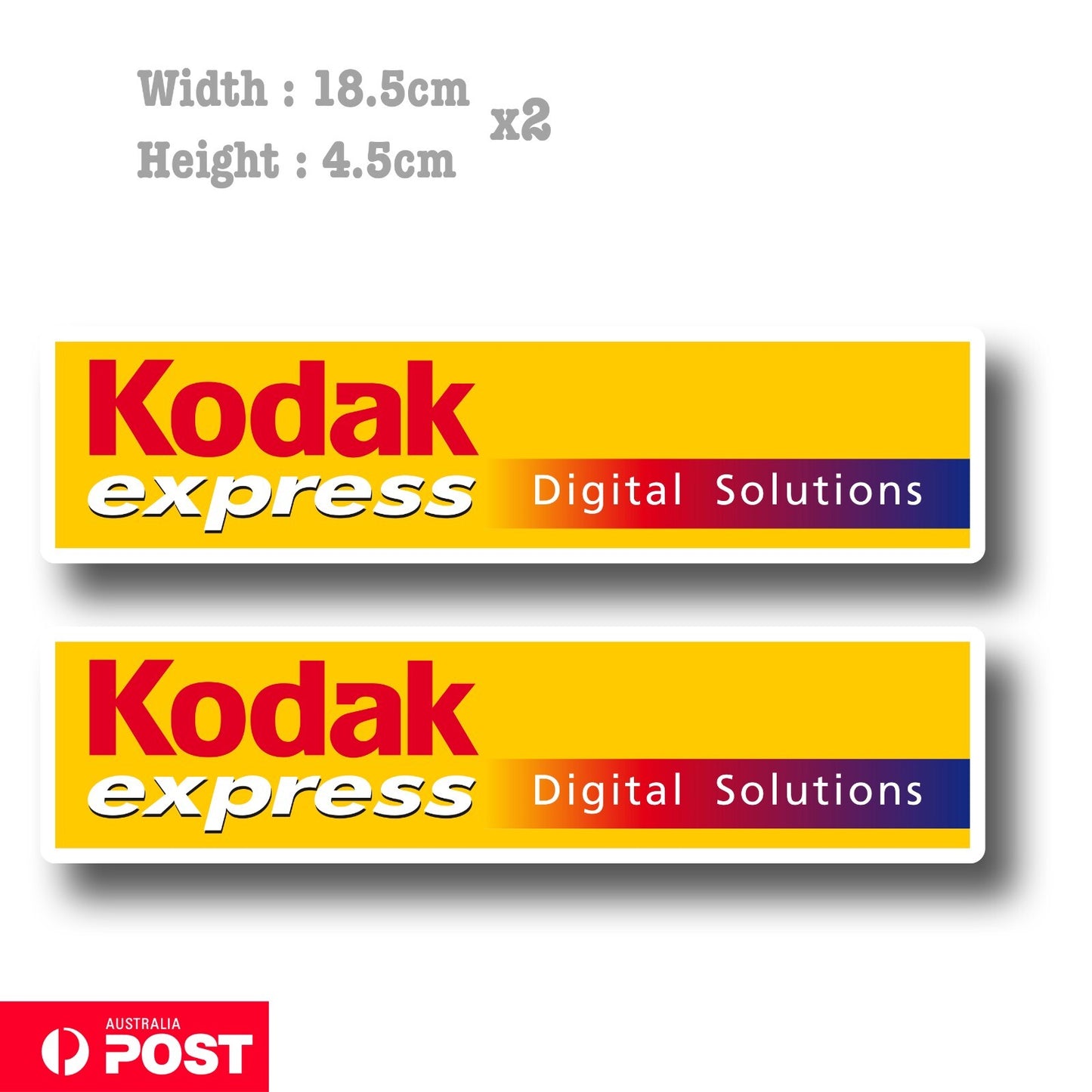 KODAK Film Express Digital Solution banner Decal Sticker