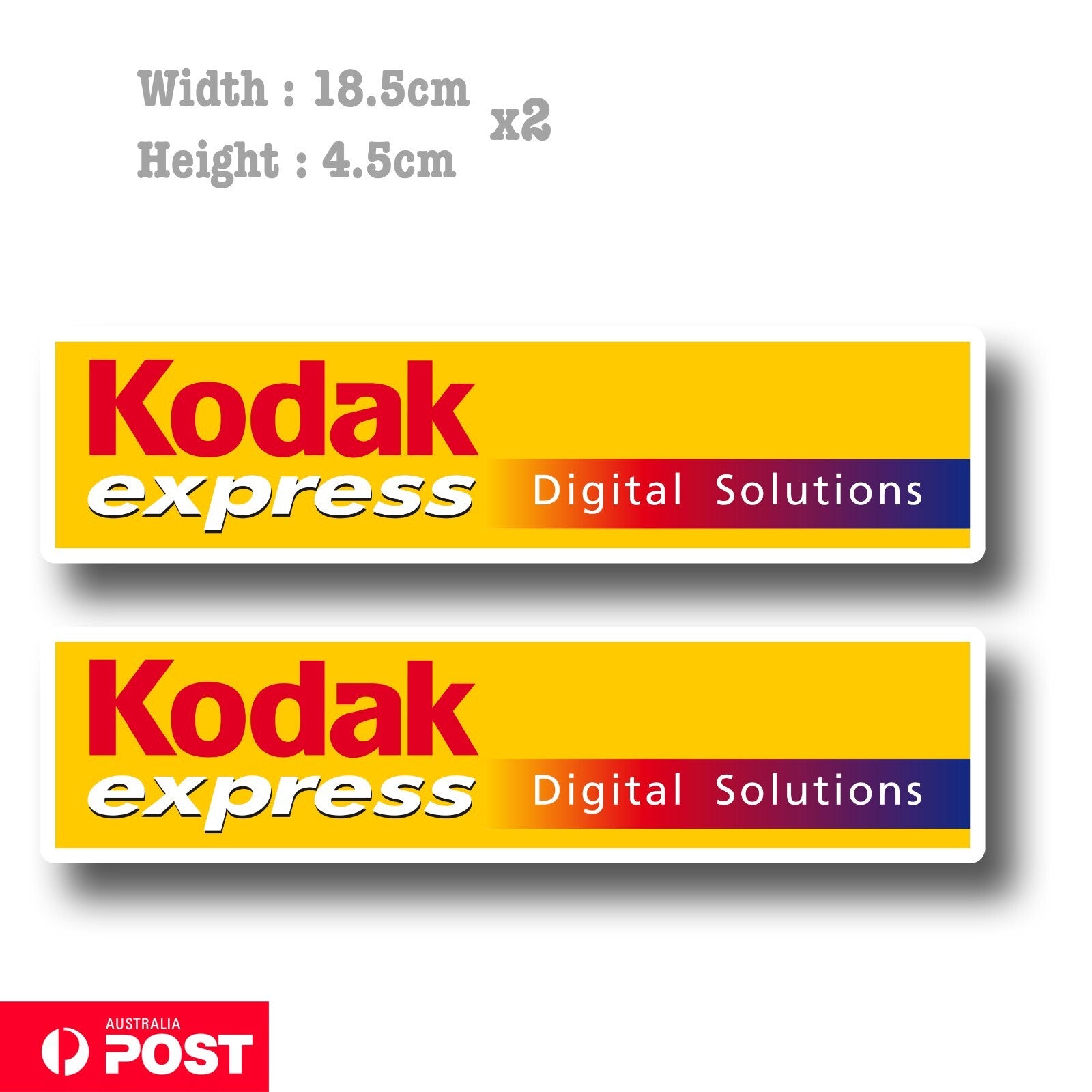 KODAK Film Express Digital Solution banner Decal Sticker