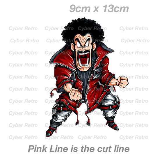 Dragon Ball Z Mr. Satan Punk Jacket JDM Anime Sticker
