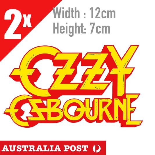 Ozzy Osbourne sticker heavy metal Logo  Sticker