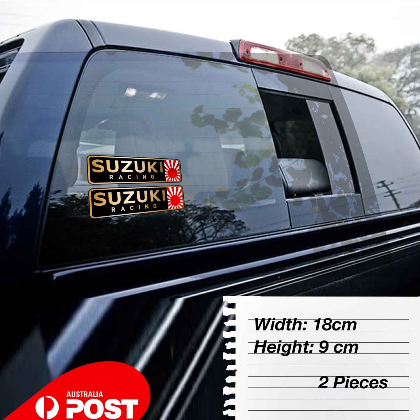 SUZUKI  Logo  JDM Logo, Japan, Osaka DECALS RACING  2x Sticker