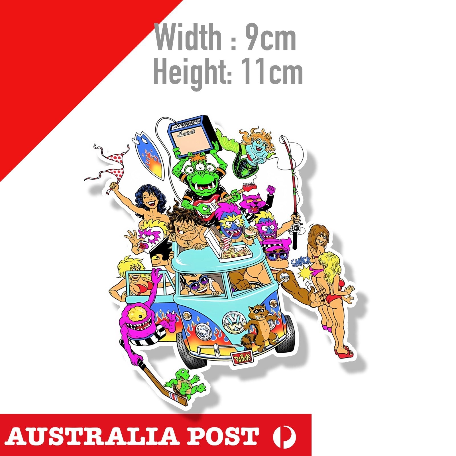 THRILLA KREW Surf Warrior GORILLA Sticker