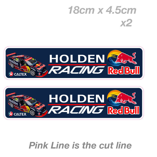 Red Bull HOLDEN Caltex Racing Car Ute Toolbox Fridge Bar Vinyl  Sticker 