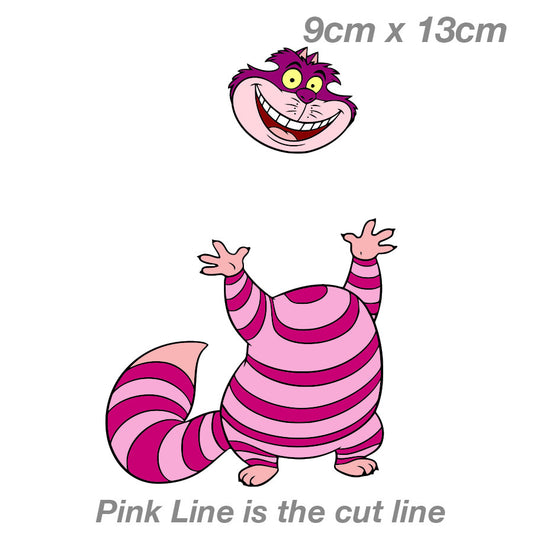 Cheshire Cat Head Throw   - Alice in Wonderla Laptop , Car  Vinyl  Sticker 