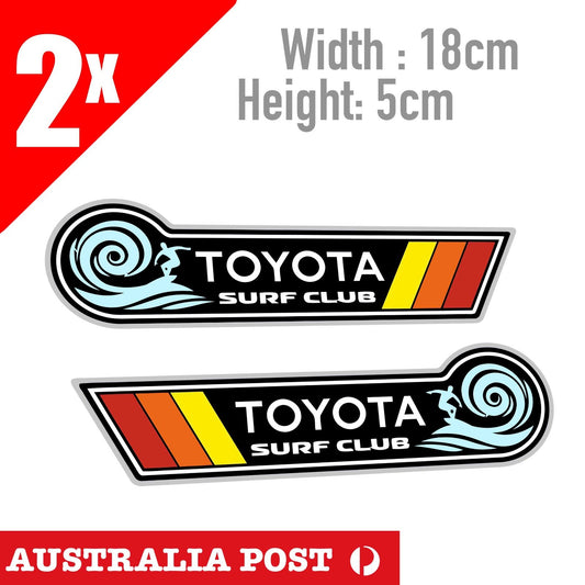 Toyota truck pick up stickers SURF CLUB 4x4, 4WD, Ute, Truck, Hilux  Sticker