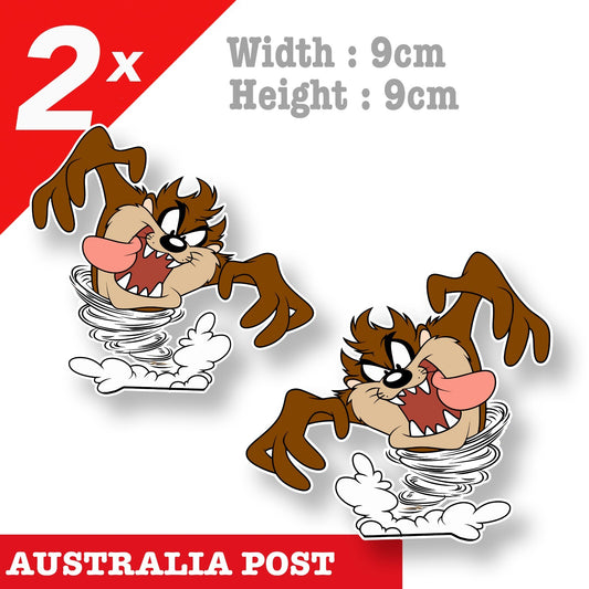 Tasmanian Devil Tornado , Looney Tunes TAZ Funny Cartoon Sticker