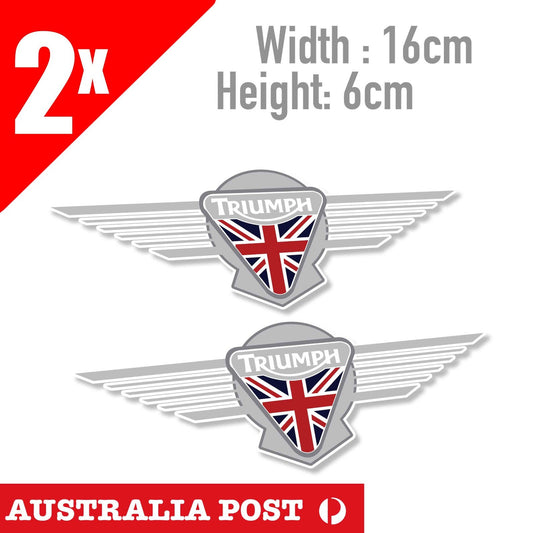 TRIUMPH MOTORCYCLE Wing Style STICKER