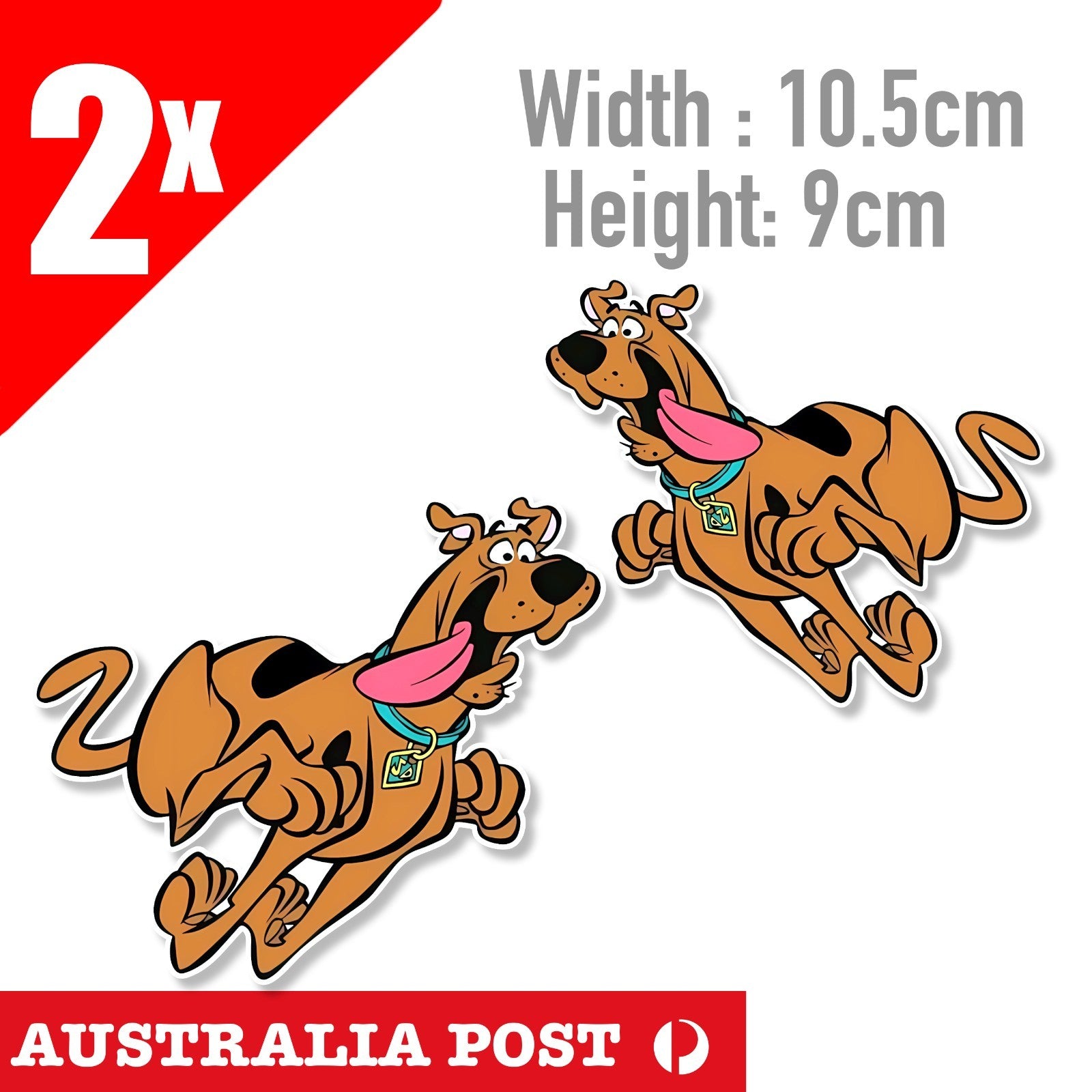 Scooby Doo Dog Running Dog Funny Cartoon Sticker