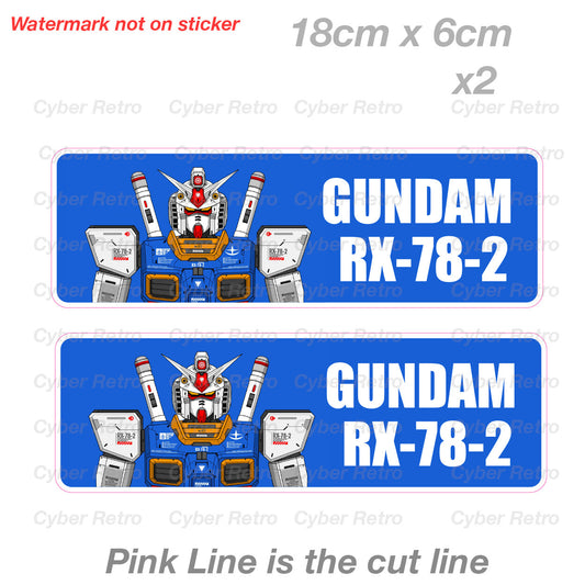 Gundam RX-78-2 - JDM Robot Vinyl Decal Sticker 