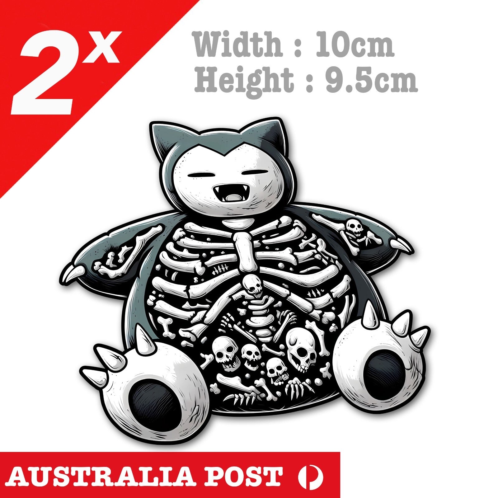 Snorlax Zombie, Pokémon in Nintendo and Game  Sticker