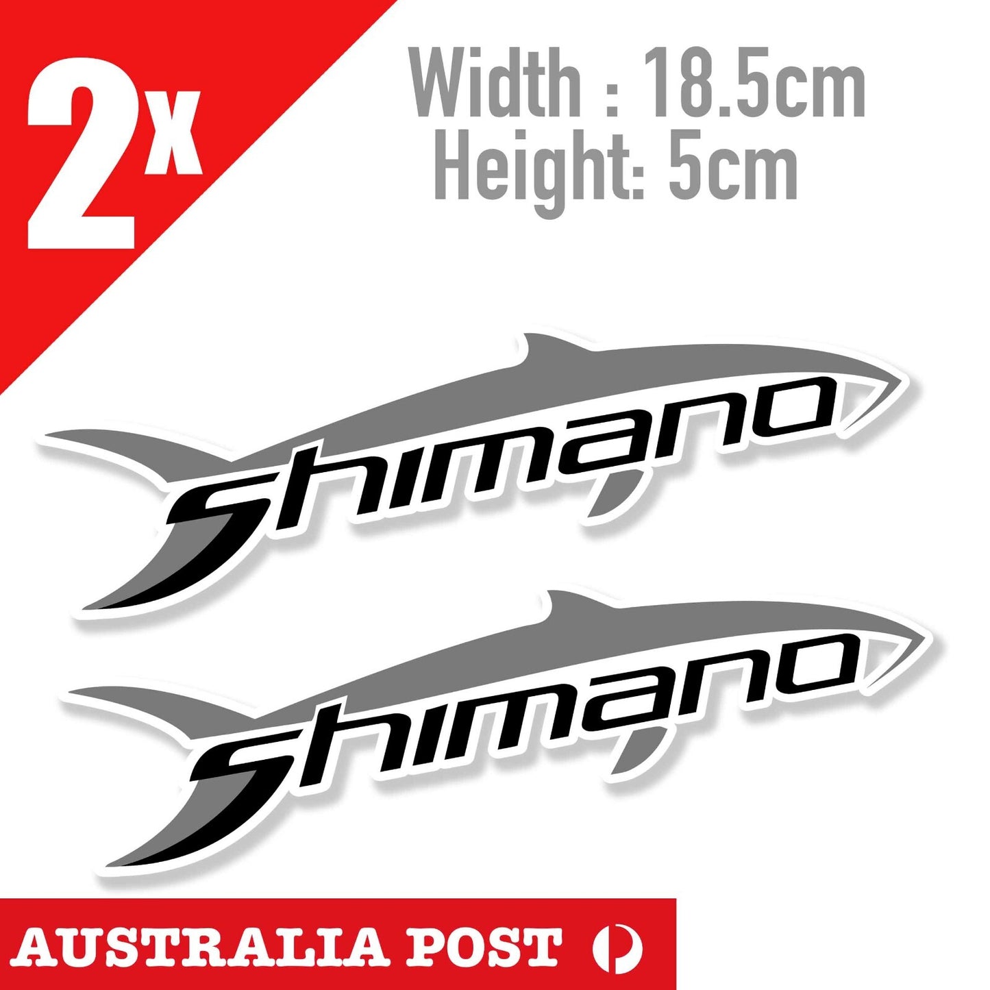 SHIMANO Fishing Logo, Mouth Bass Fish Boat Kayak Laptop Window  Stickers