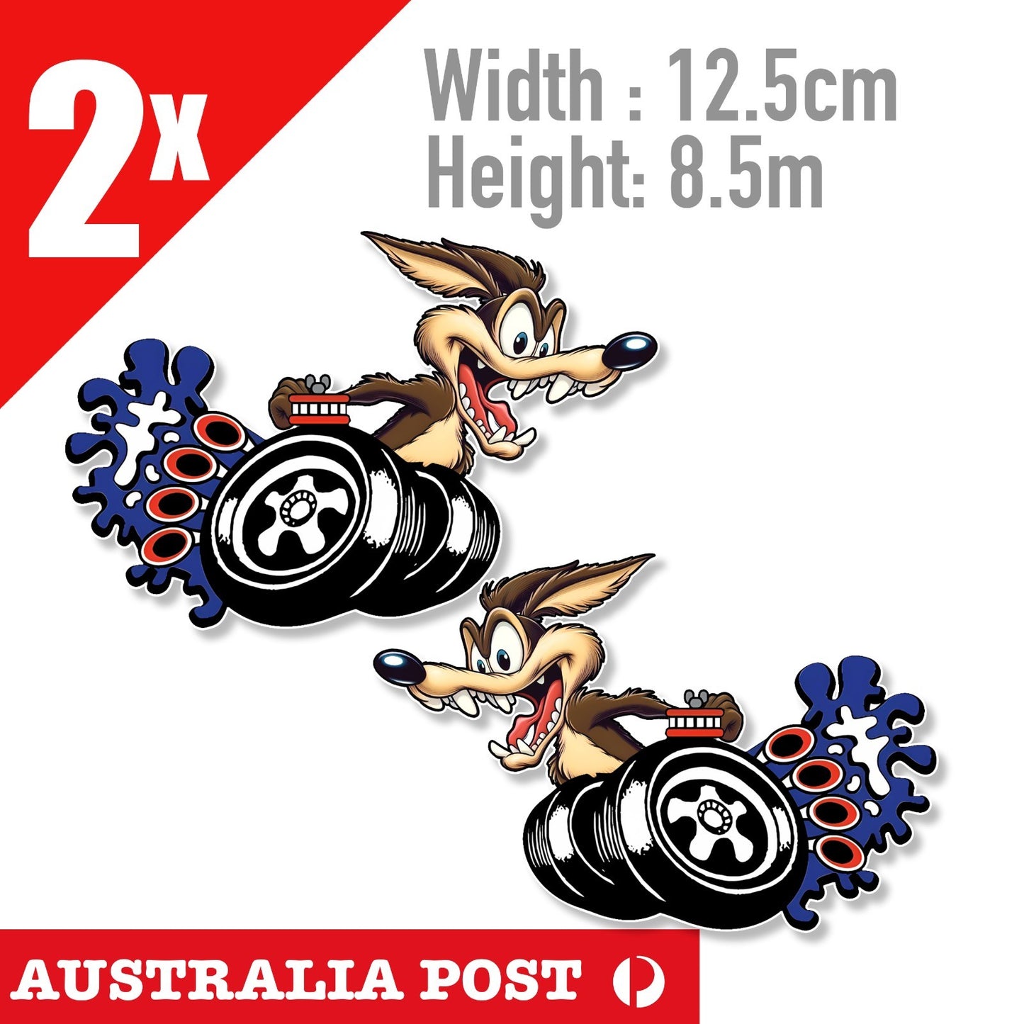 FORD BIN COYOTE Wile E , Classic GT-HO Ford WX XY Falcon Super Roo Sticker