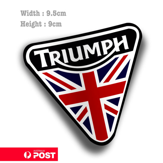 Triumph Motorcycle Logo Kingdom , Helmet Bike Decal Sticker