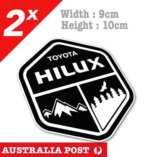 TOYOTA Adventure Car Mountain Forest Sea 4WD, 4X4. Off Road Badge Sticker
