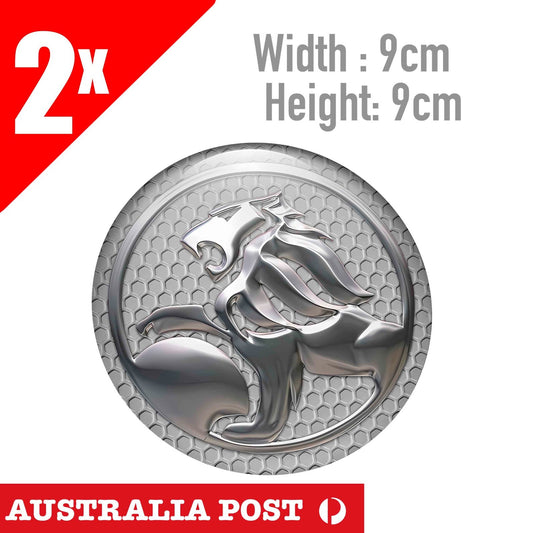 HOLDEN logo Honeycomb Chrome Style Round Sticker