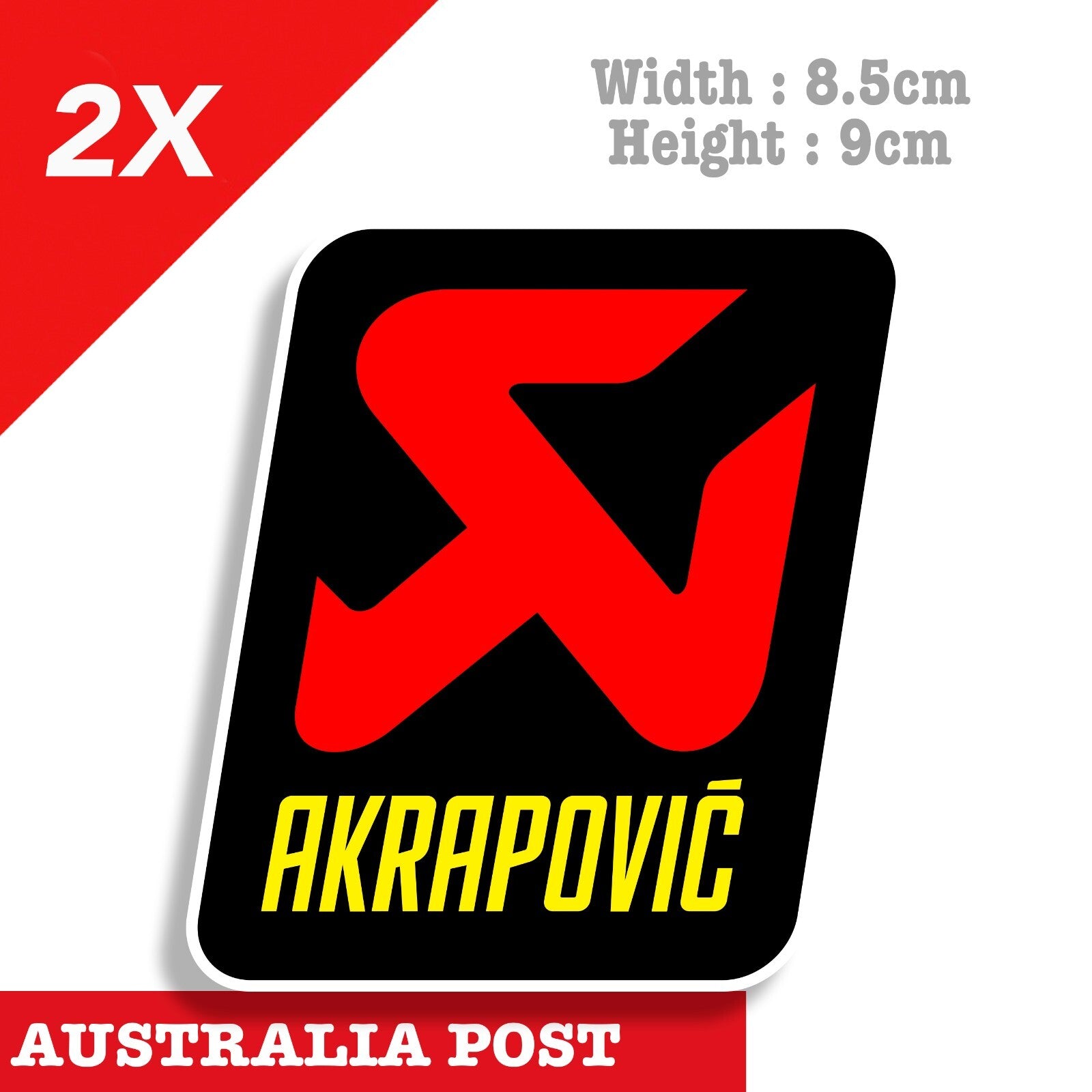 AKRAPOVIC Exhaust System Logo  Stickers
