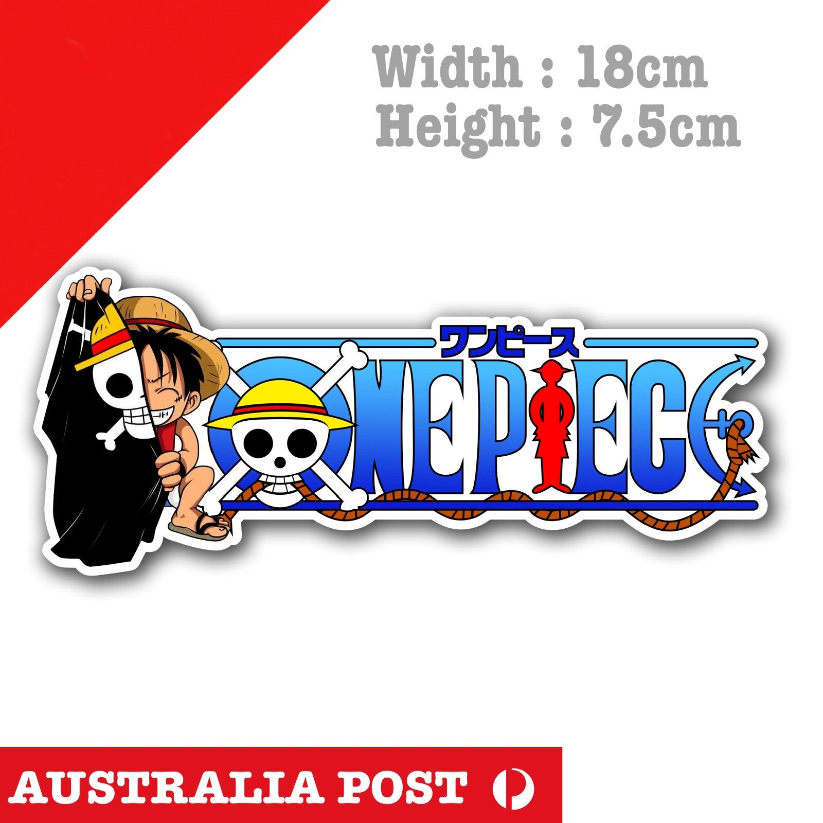 One Piece Monkey D. Luffy  JDM Car Sticker