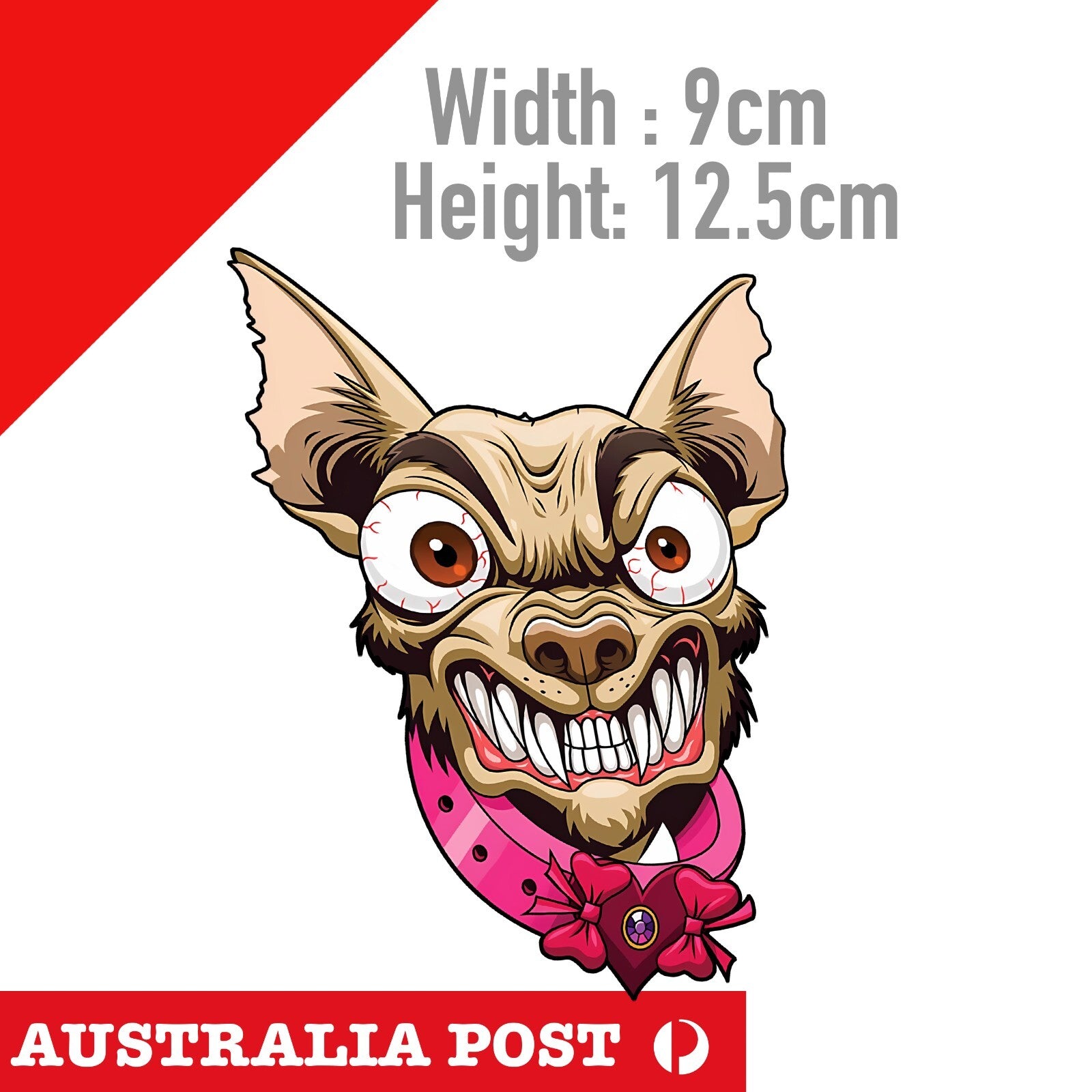 ANGRY UGLY Chihuahua Dog  Laptop , Car  Decal Sticker