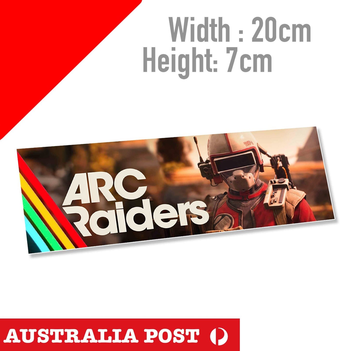 Arcade RADERS Banner Game Logo Sticker