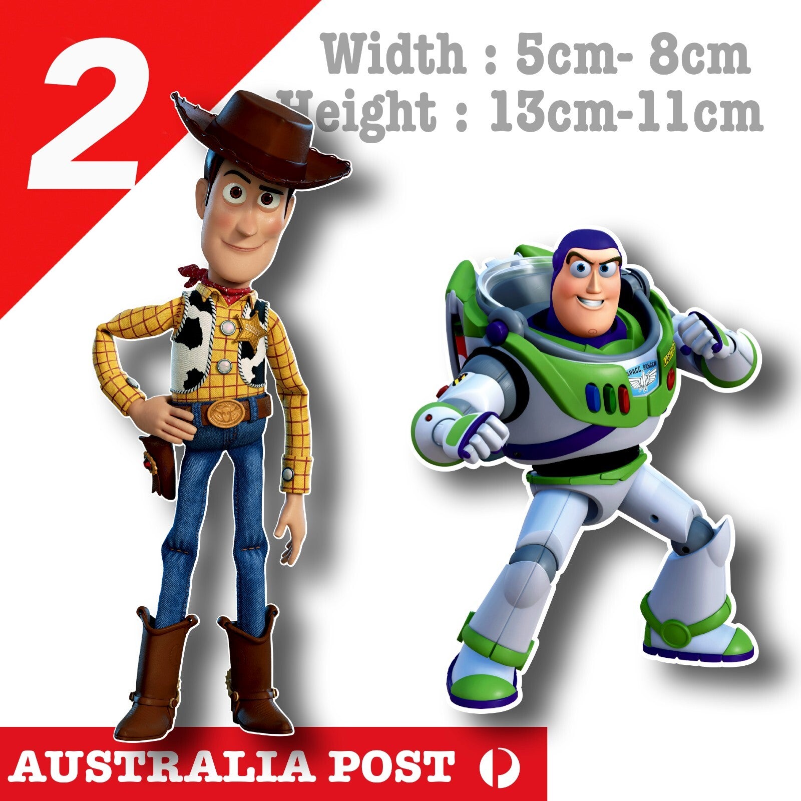 Woody and Buzz Lightyear Cartoon Pixar Disney  Sticker